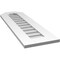 Ekena Millwork Octagonal Top Surface Mount PVC Gable Vent w/ 3-1/2"W x 1"P Standard Frame, 12"W x 38"H GVPOT12X3801SN - alternate 2